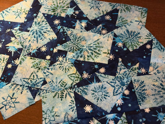 Winter Blues Star Table Runner