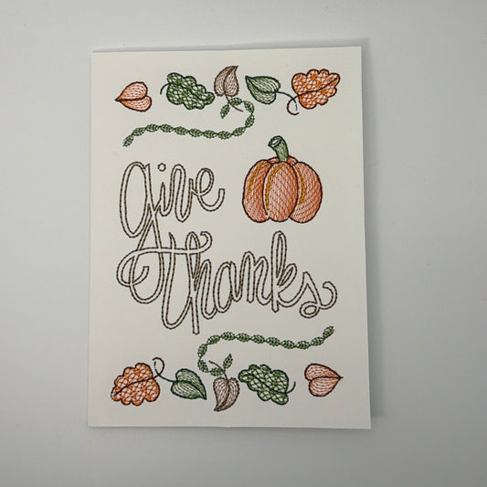 Give Thanks Card