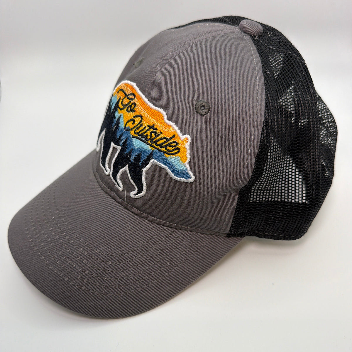 Go Outside Bear Trucker Cap