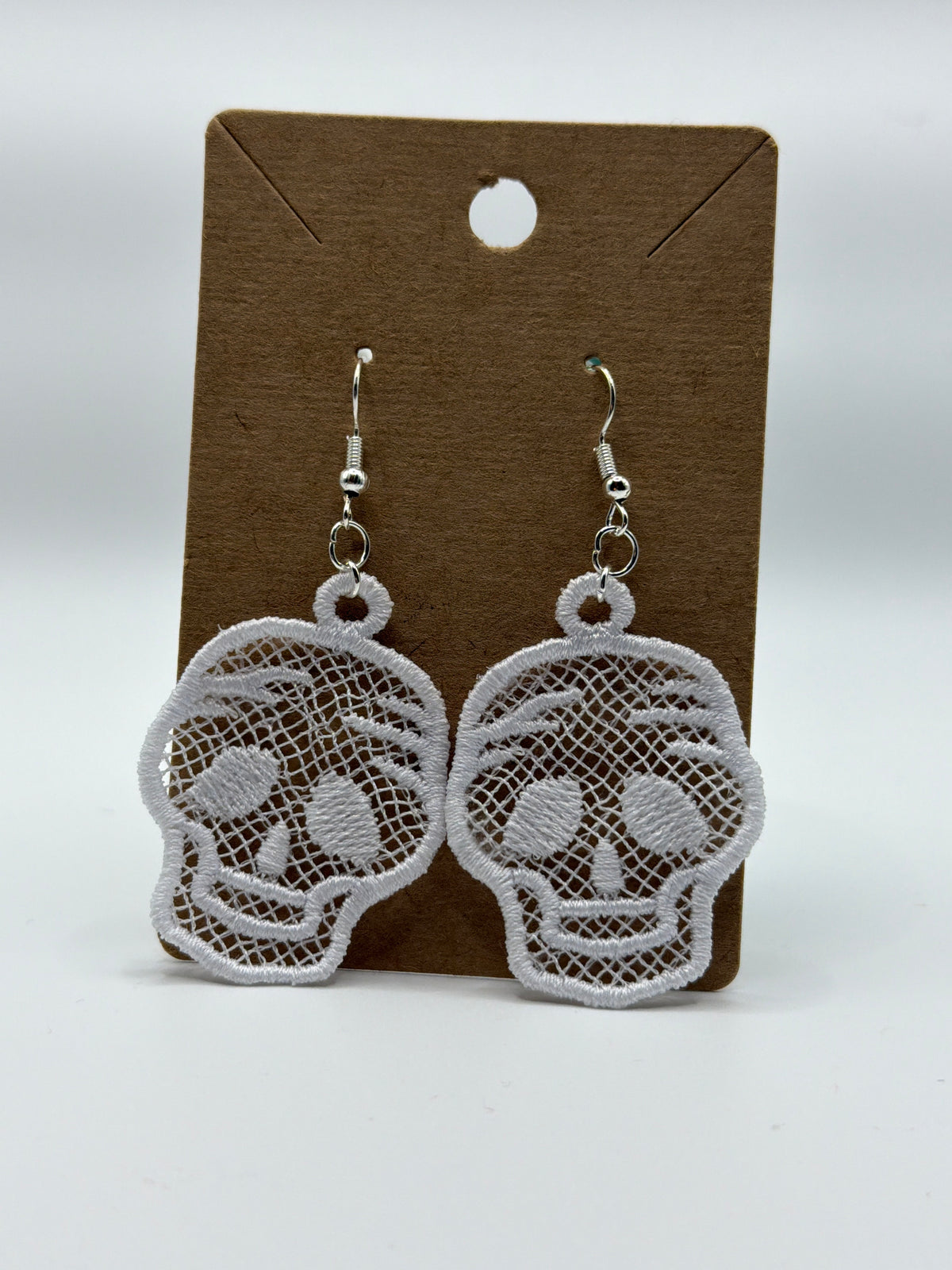 Lace Skull Earrings