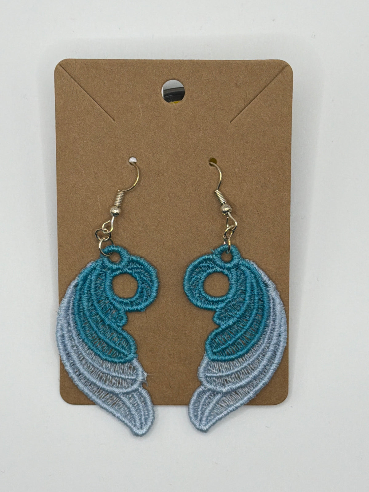 Blue Lace Wing Earrings