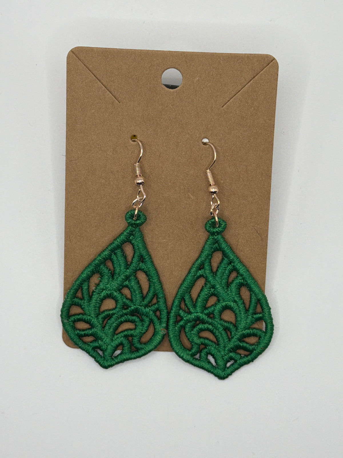 Woven Teardrop Lace Earrings