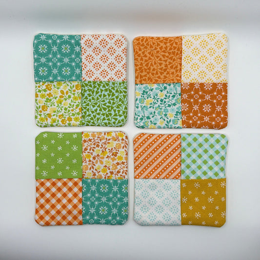 Sunshine Quilted Coaster Four Pack