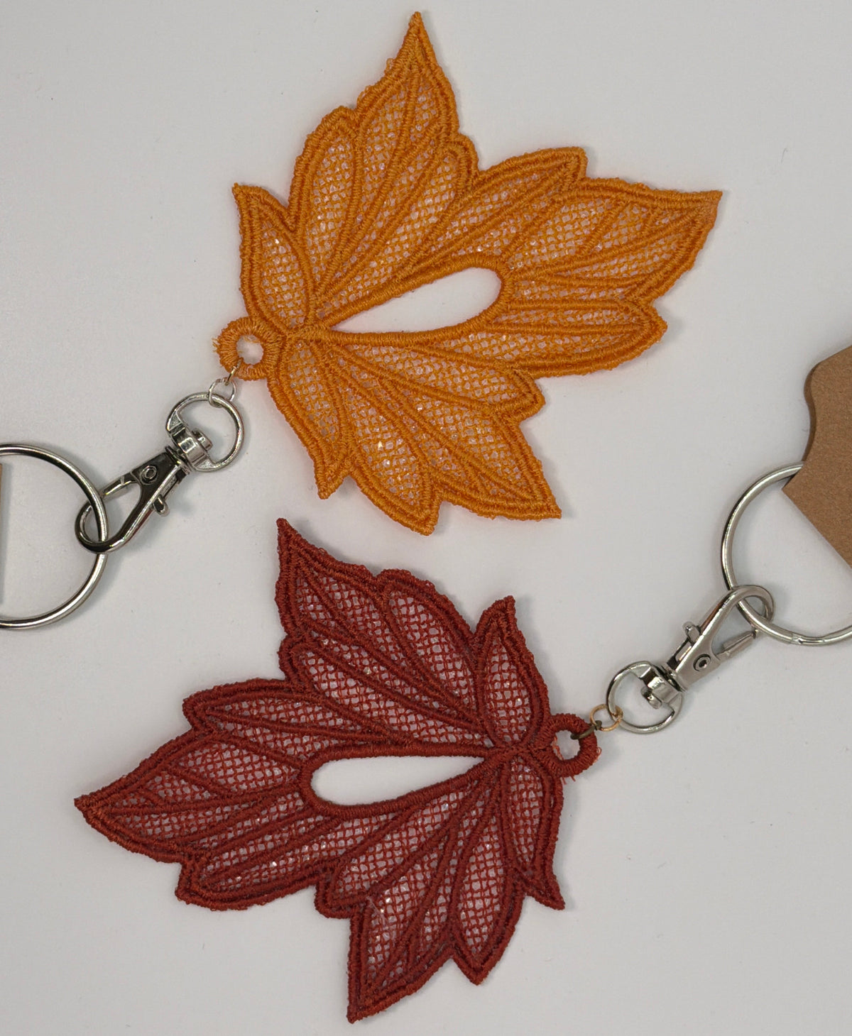 Lace Maple Leaf Bag Charms