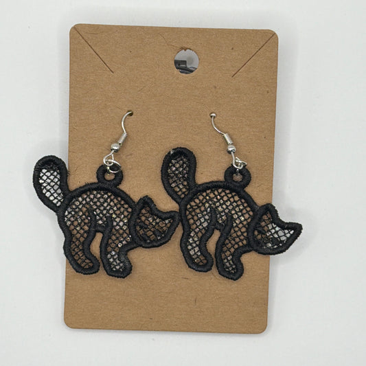 Black Cat Earrings