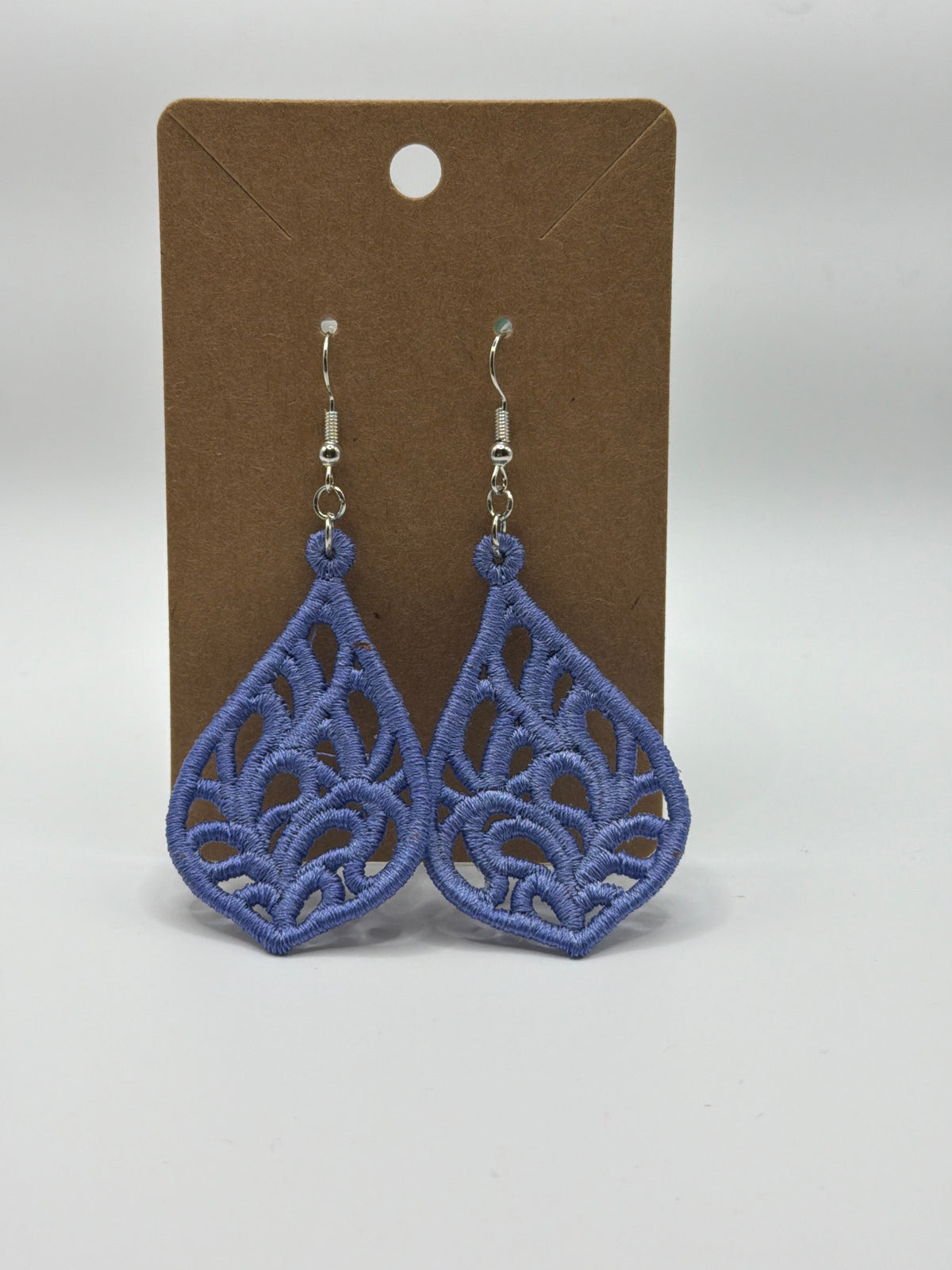 Woven Teardrop Lace Earrings