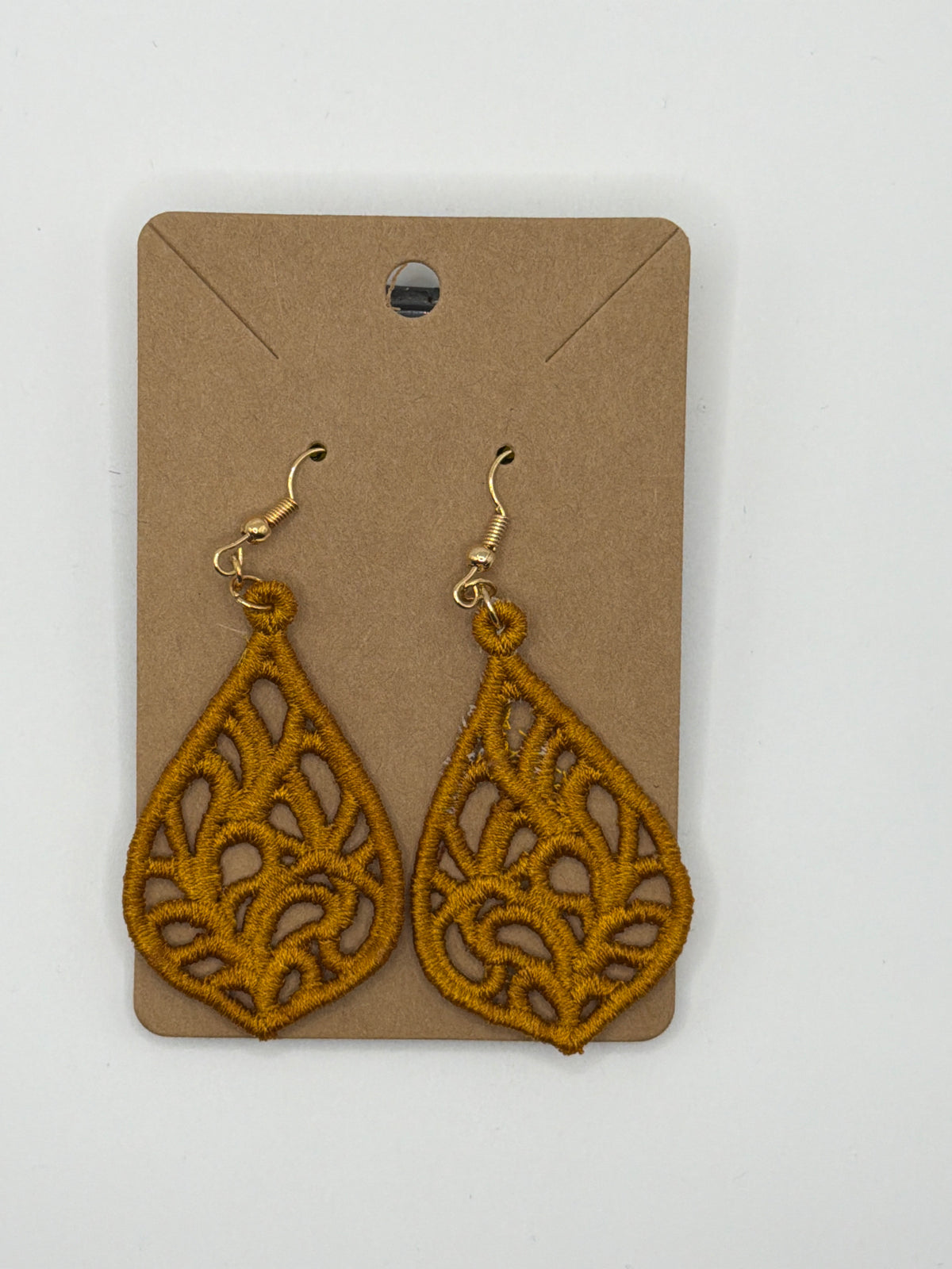 Woven Teardrop Lace Earrings