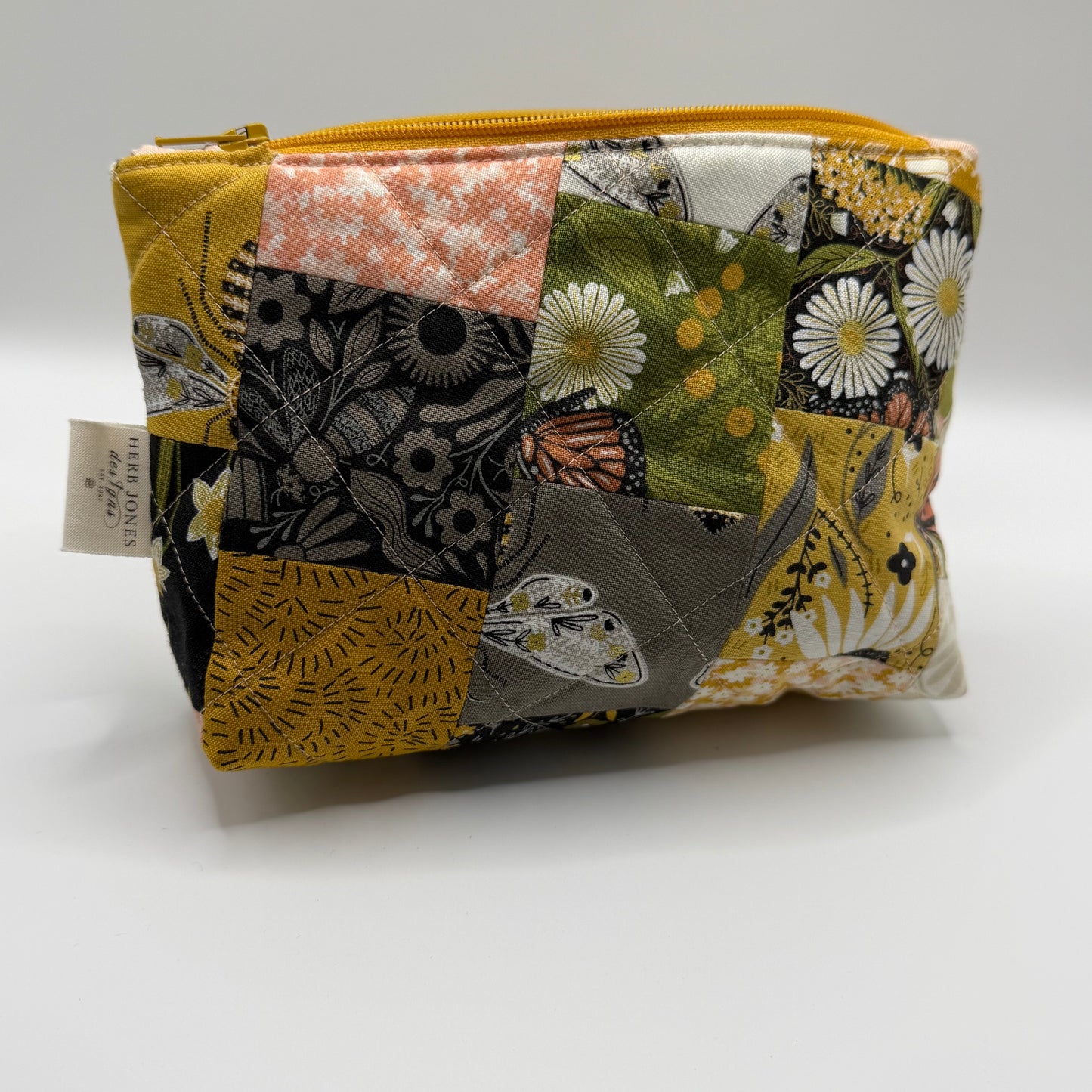 Golden Garden Quilted Clutch