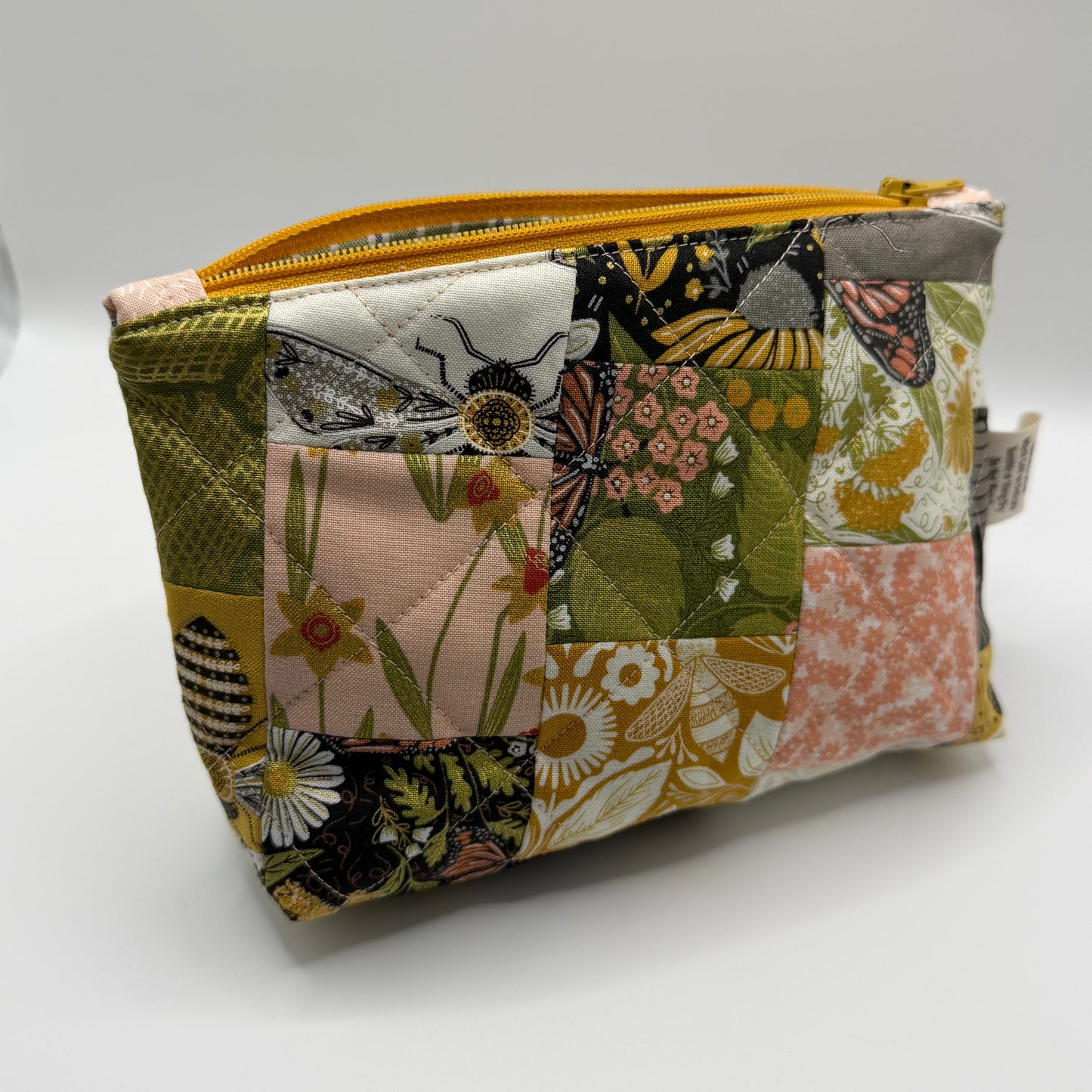 Golden Garden Quilted Clutch