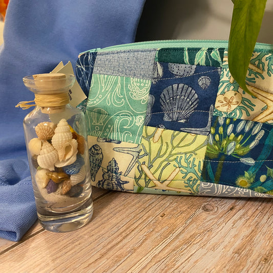 Sea Breeze Quilted Clutch